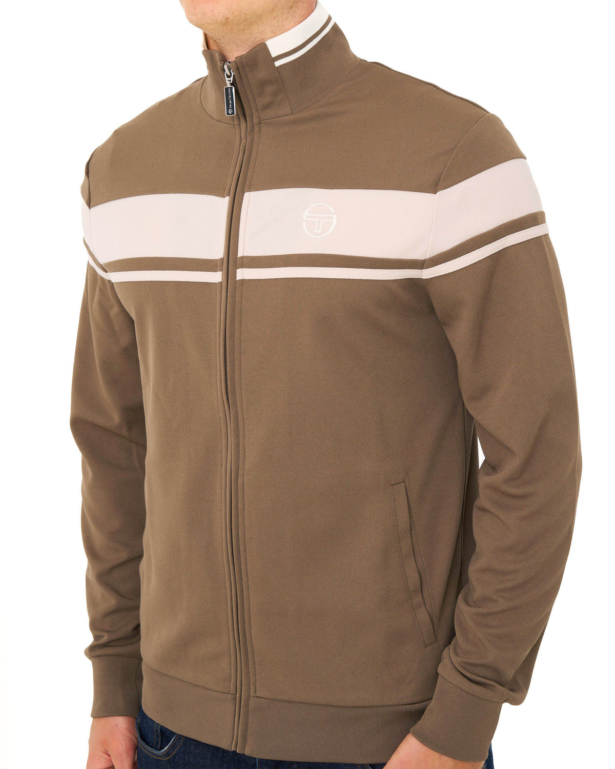 Sergio Tacchini Masters Track Top Light Brown/Sand