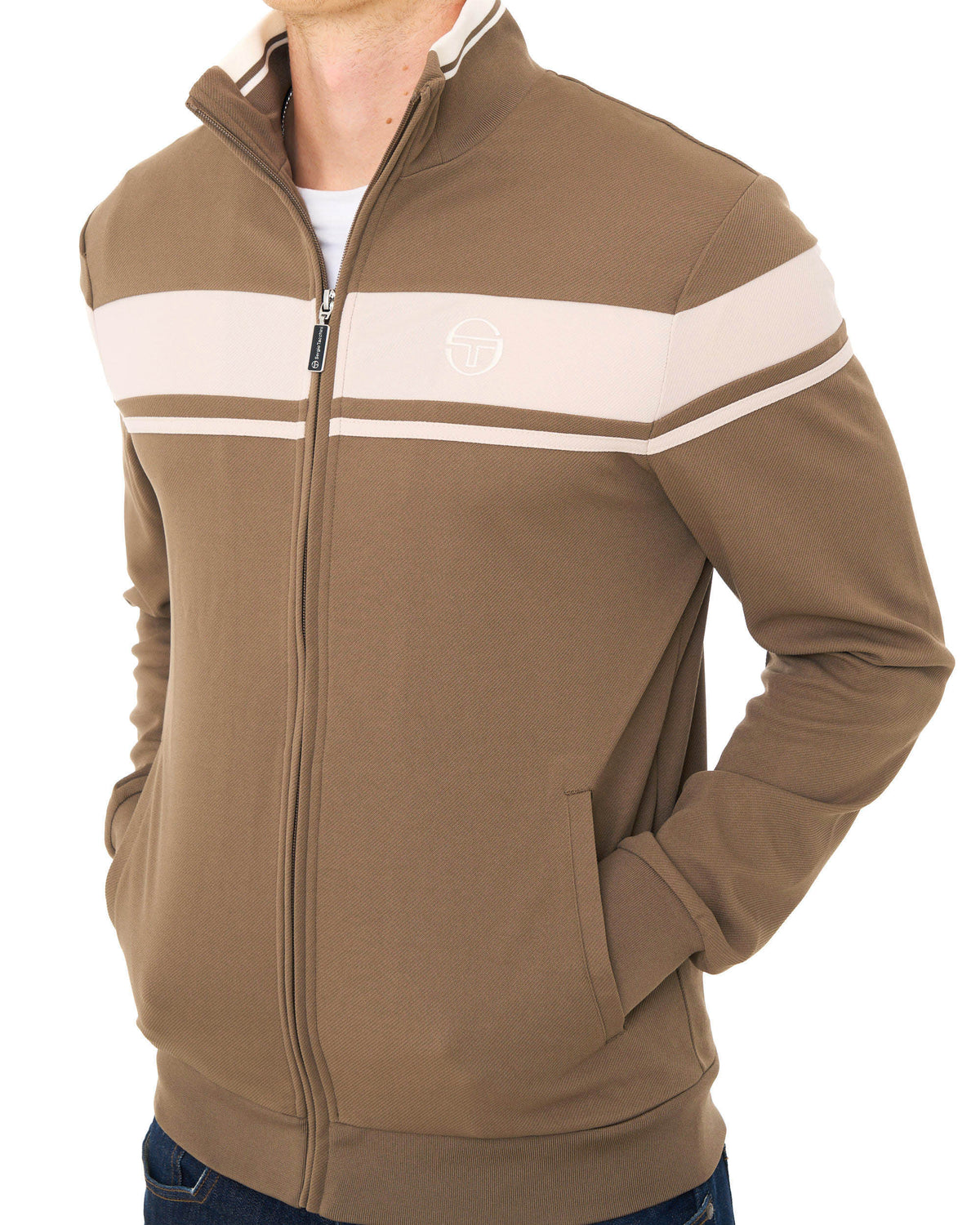 Sergio Tacchini Masters Track Top Light Brown/Sand