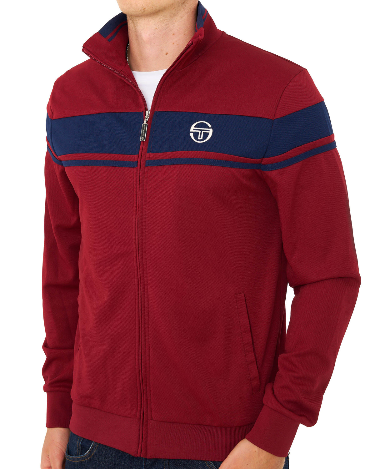 Sergio Tacchini Masters Track Top Merlot/Navy Blue