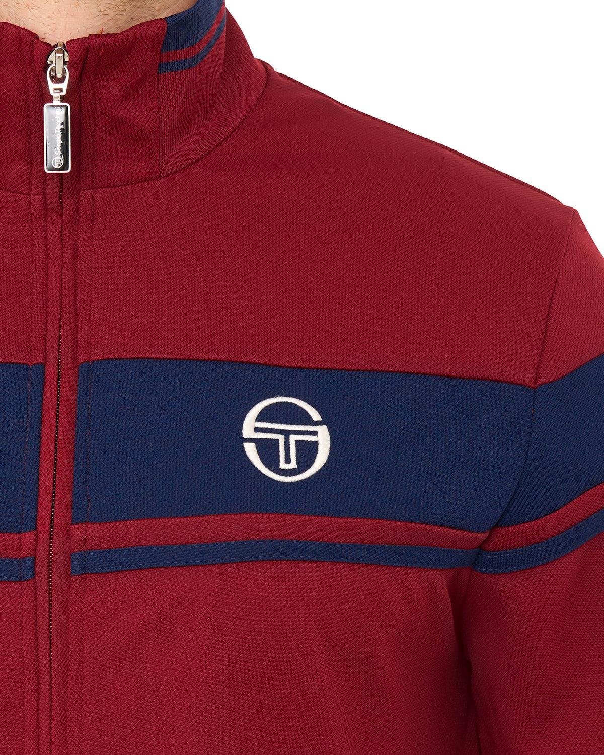 Sergio Tacchini Masters Track Top Merlot/Navy Blue