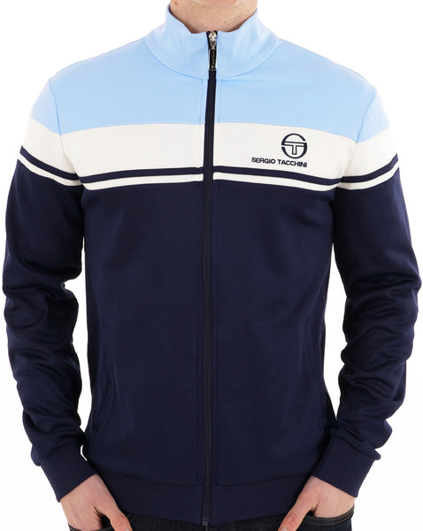 Sergio Tacchini Masters Track Top Navy Sky White