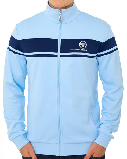 Sergio Tacchini Masters Track Top Sky Blue/Navy