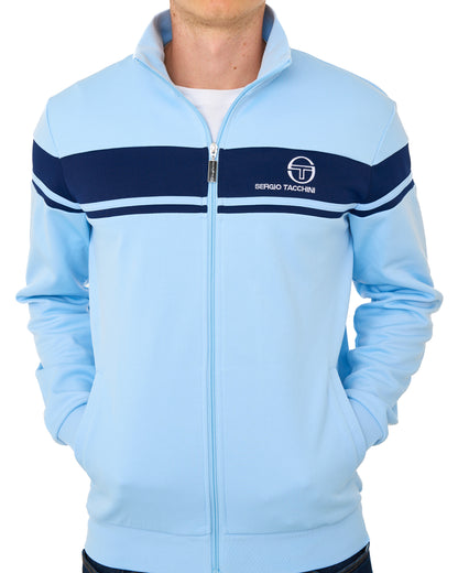 Sergio Tacchini Masters Track Top Sky Blue/Navy
