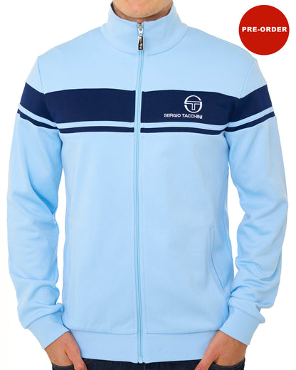 Sergio Tacchini Masters Track Top Sky Blue/Navy