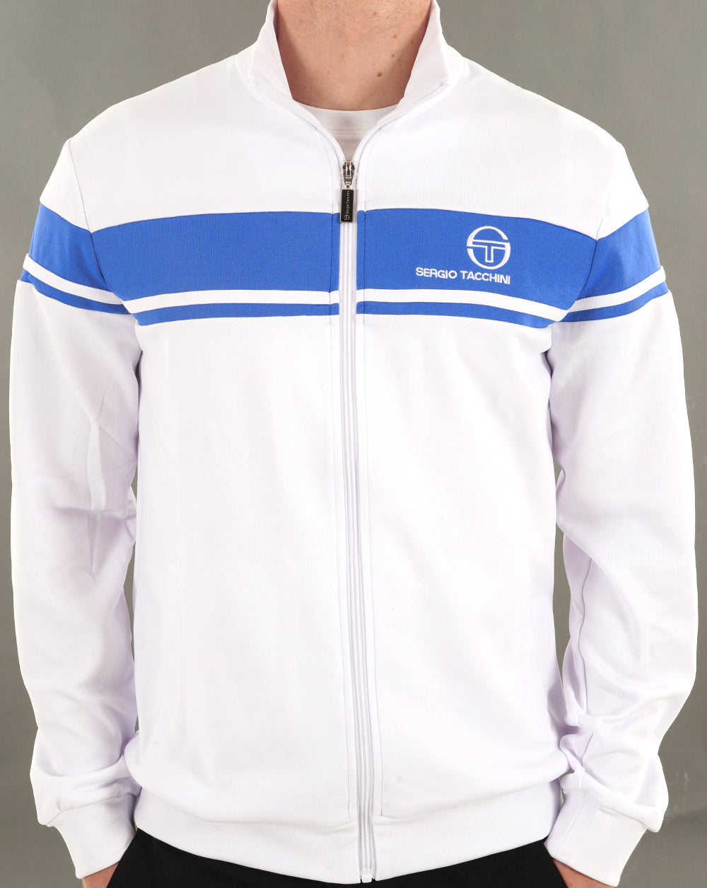 Sergio Tacchini Masters Track Top White/Blue