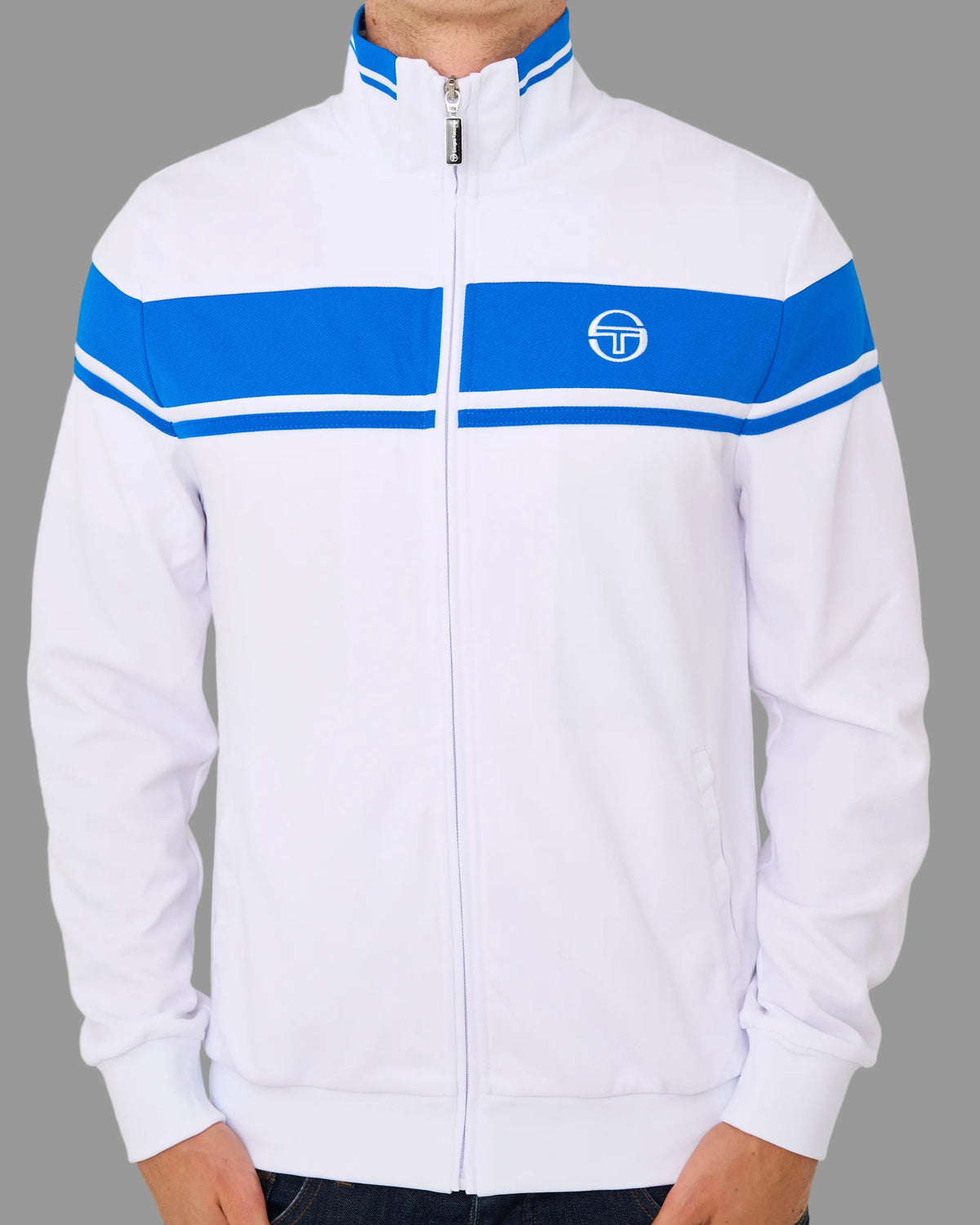 Sergio Tacchini Masters Track Top White/Blue