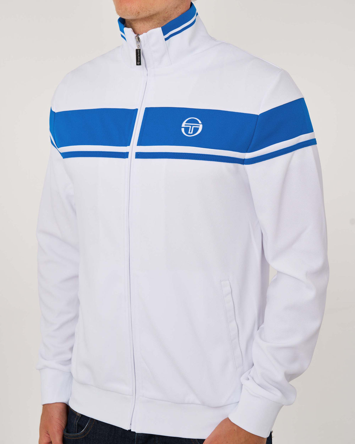 Sergio Tacchini Masters Track Top White/Blue