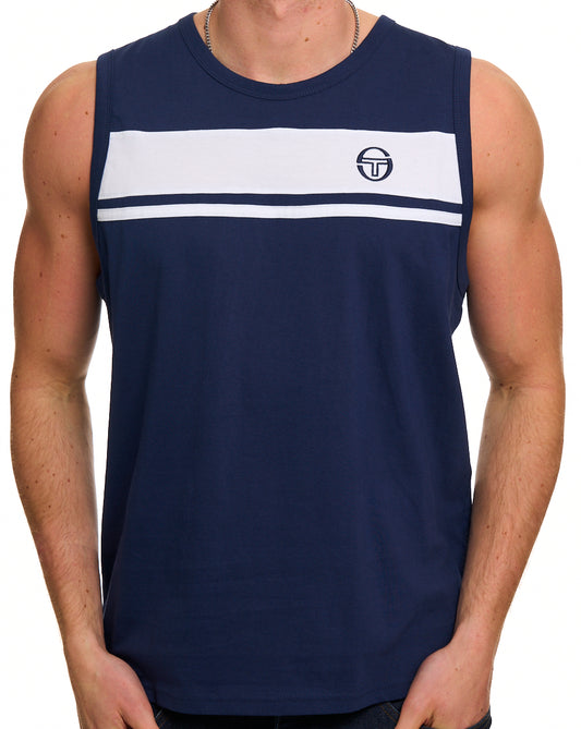 Sergio Tacchini Sergio Tacchini Masters Vest Navy Blue/White