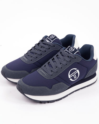 Sergio Tacchini Mile Mix Trainers Navy Blue Jeans