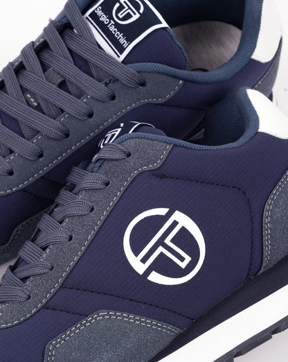 Sergio Tacchini Mile Mix Trainers Navy Blue Jeans