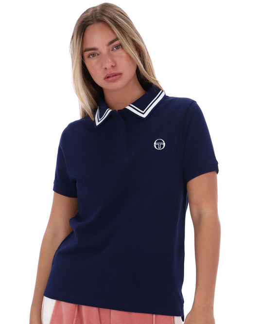 Sergio Tacchini Women Sergio Tacchini Miss Milana Knitted Polo Navy Blue