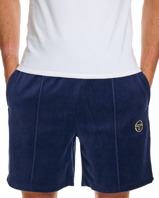 Sergio Tacchini Sergio Tacchini Monte Velour Shorts Navy Blue