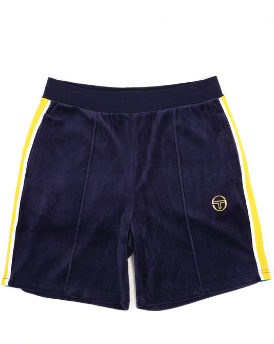 Sergio Tacchini Monte Velour Shorts Navy Blue