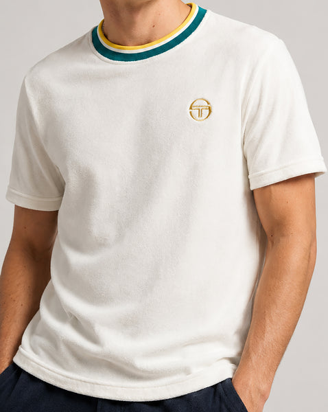 Sergio Tacchini Monte Velour T Shirt Gardenia