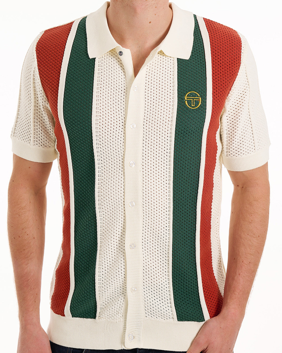 Sergio Tacchini Montell Knit Polo Gardenia