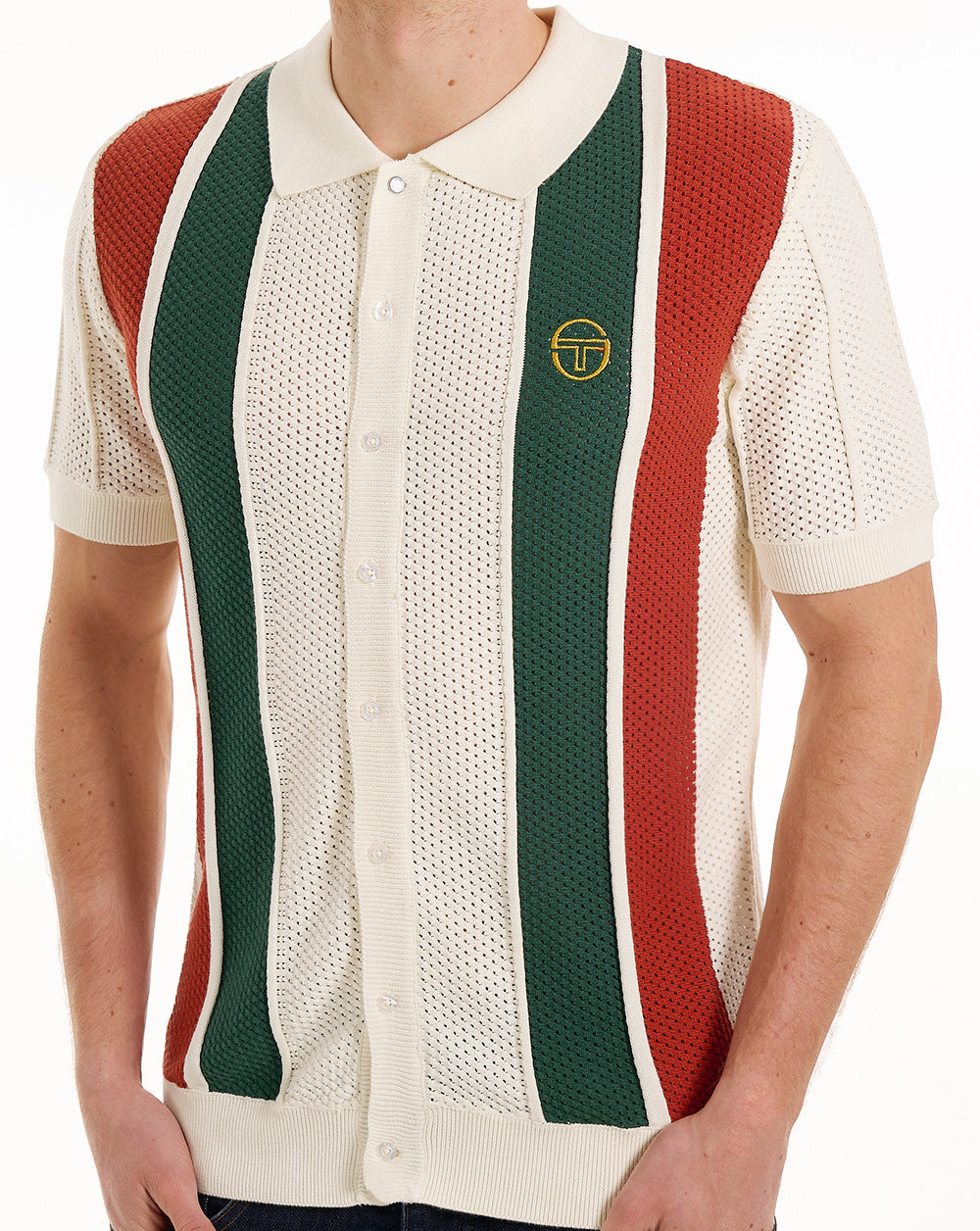 Sergio Tacchini Montell Knit Polo Gardenia