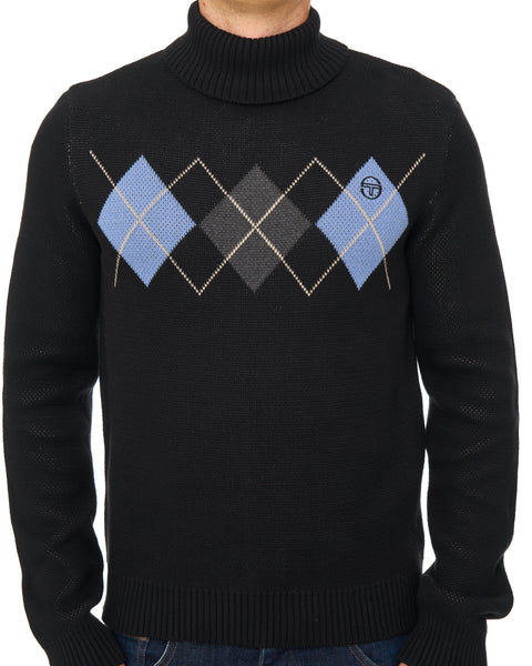 Sergio Tacchini Moretti Roll Neck Knit Black