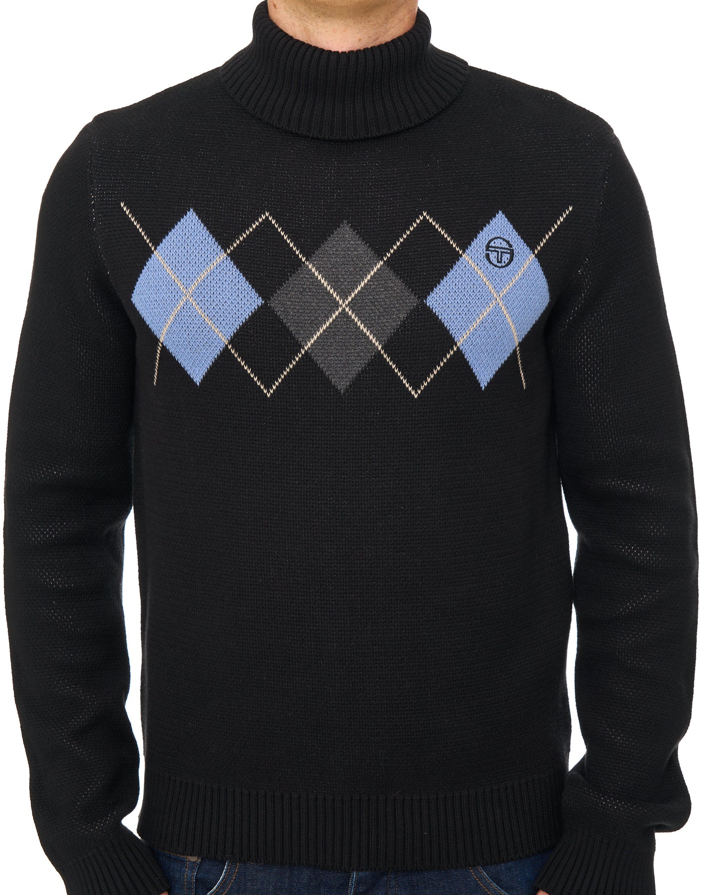 Sergio Tacchini Moretti Roll Neck Knit Black