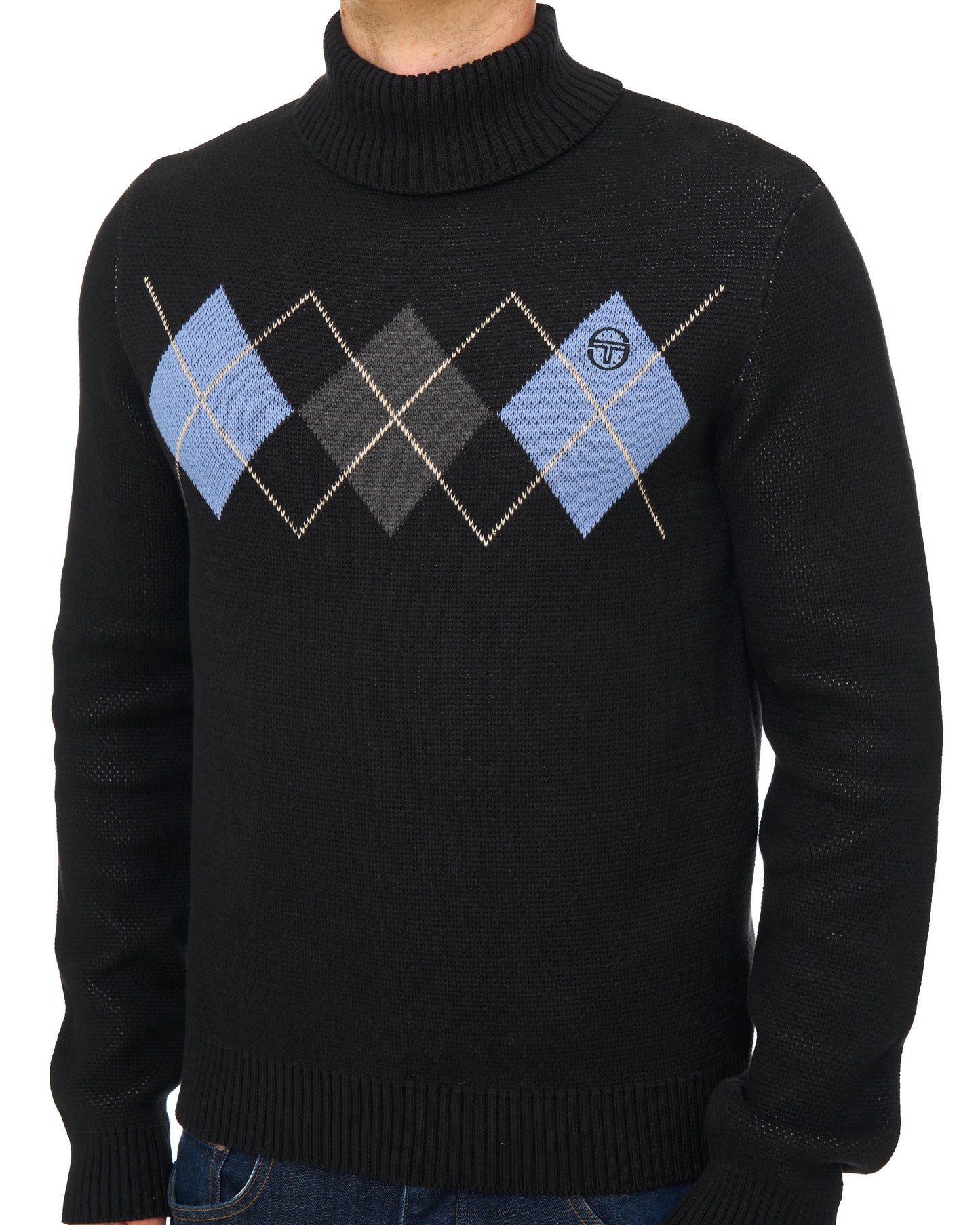 Sergio Tacchini Moretti Roll Neck Knit Black