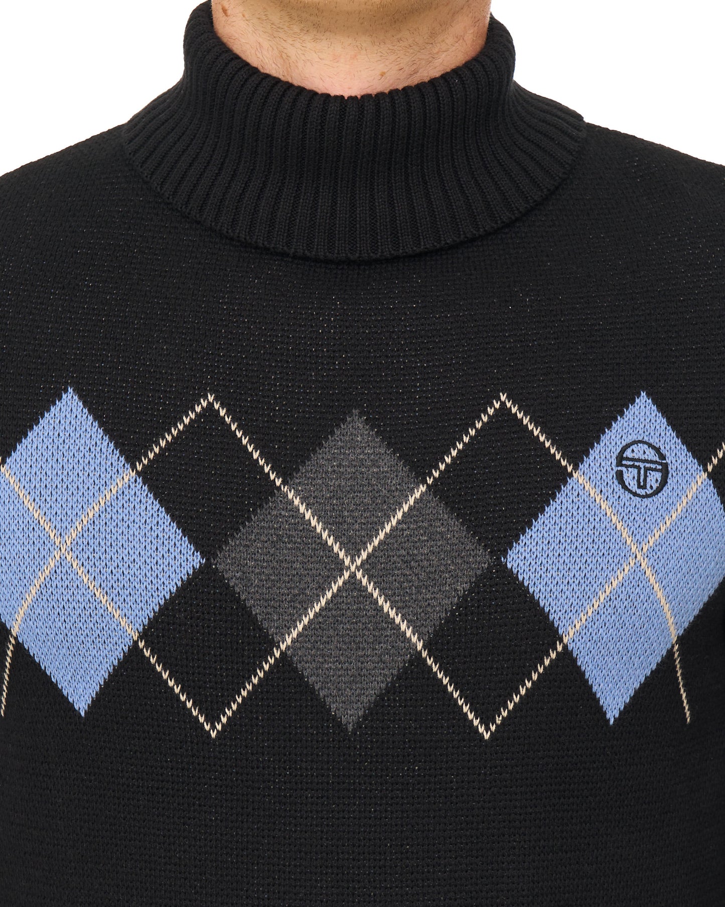 Sergio Tacchini Moretti Roll Neck Knit Black