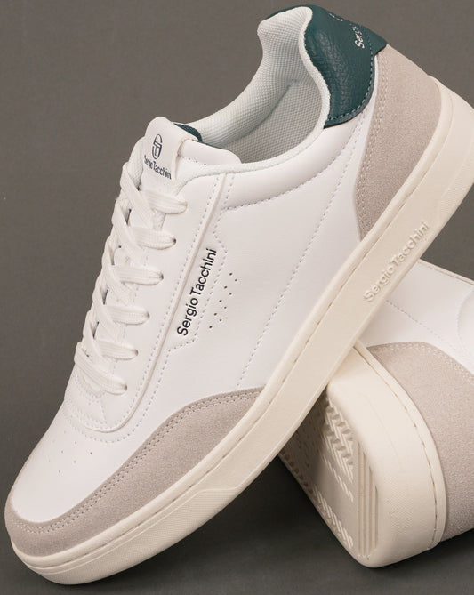 Sergio Tacchini Sergio Tacchini New Action LTX Trainers White/Dark Green