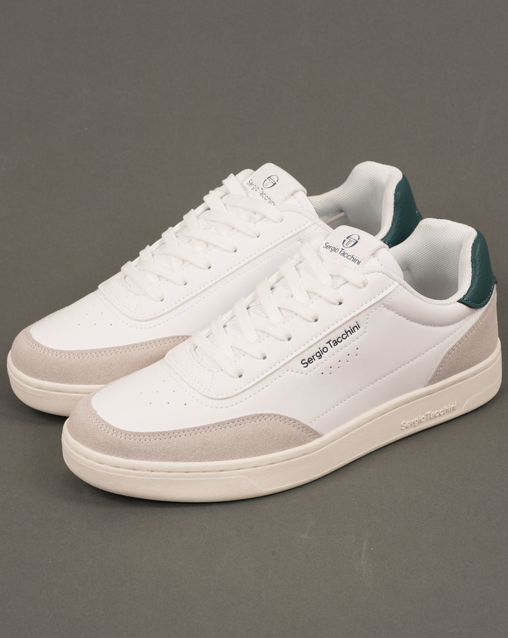 Sergio Tacchini New Action LTX Trainers White/Dark Green