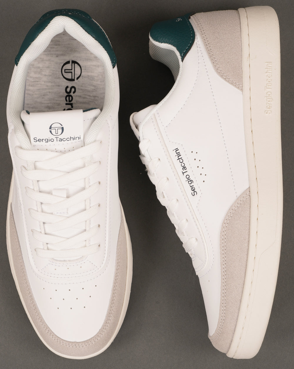 Sergio Tacchini New Action LTX Trainers White/Dark Green
