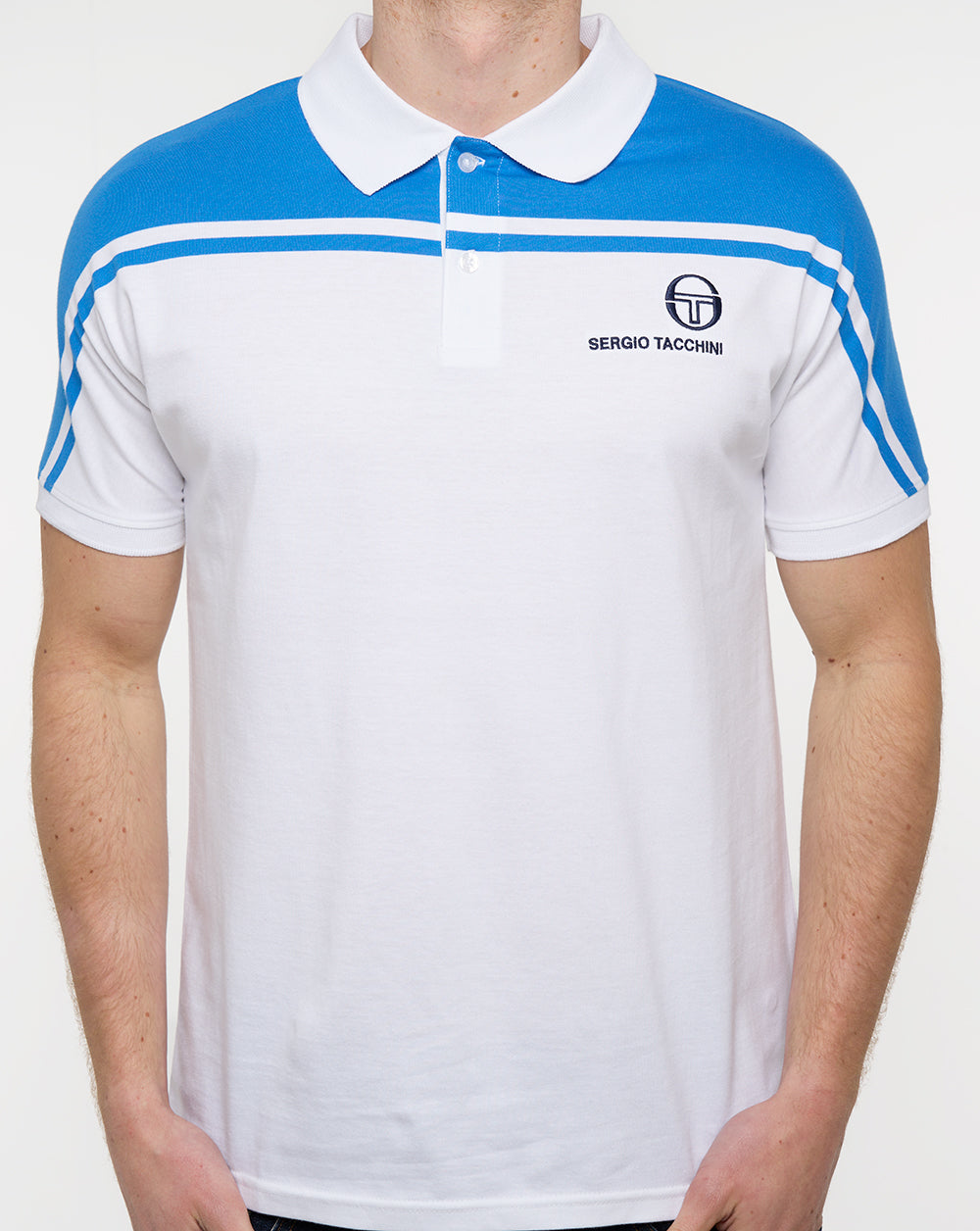 Sergio Tacchini New Young Line Polo Shirt White/Blue