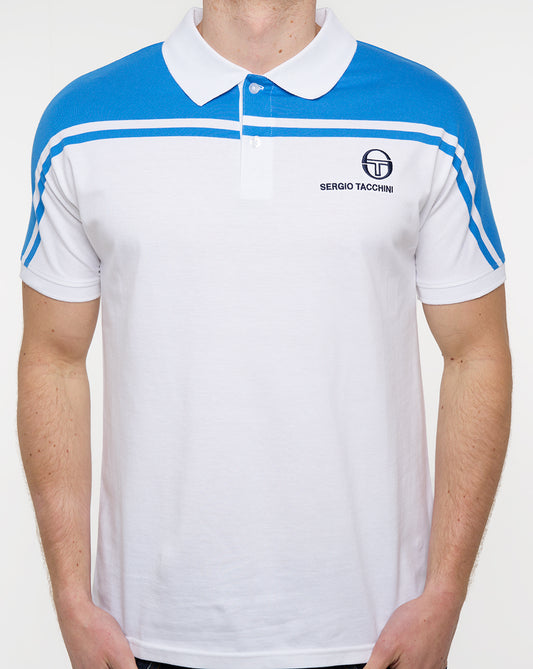Sergio Tacchini New Young Line Polo Shirt White/Blue