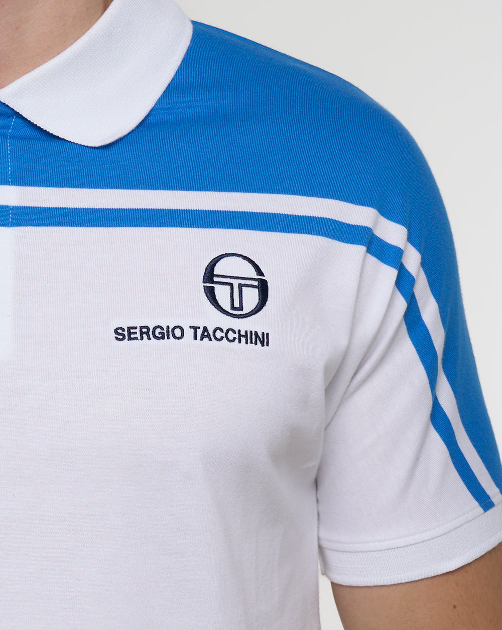 Sergio Tacchini New Young Line Polo Shirt White/Blue
