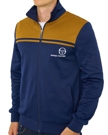 Sergio Tacchini New Young Line Track Top Navy Blue/Golden Brown