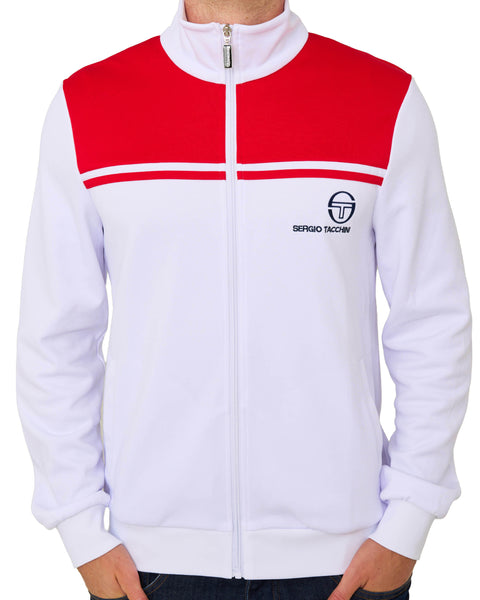 Sergio Tacchini New Young Line Track Top White/Dark Red