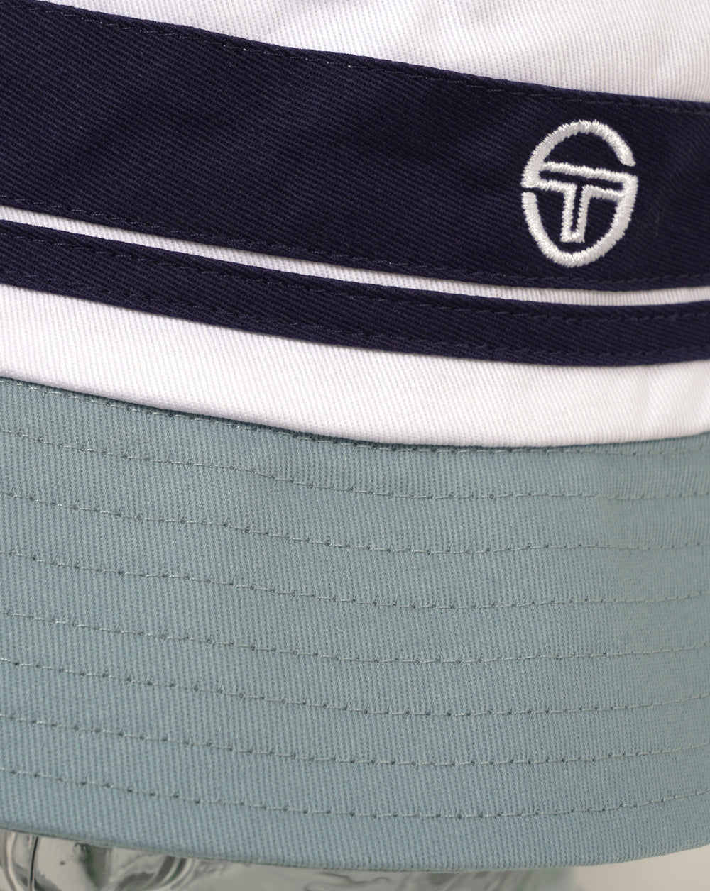 Sergio Tacchini Newsford Bucket Hat White/Navy/Lead