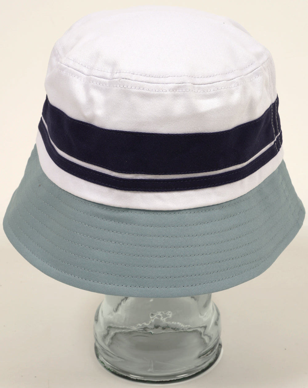 Sergio Tacchini Newsford Bucket Hat White/Navy/Lead