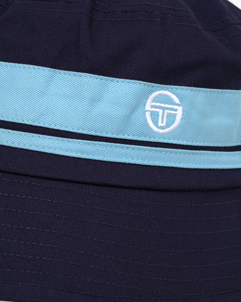 Sergio Tacchini Newsford Bucket Hat Navy Blue/Baltic Sea