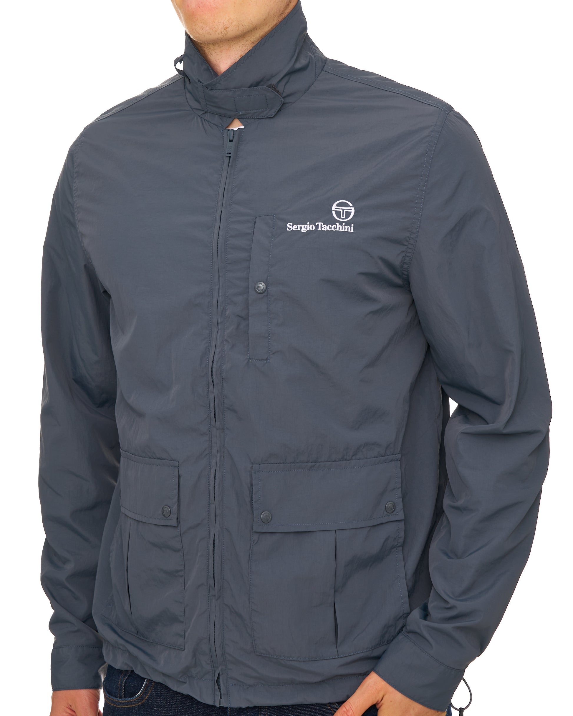 Sergio Tacchini Notte Nylon Jacket Dark Grey