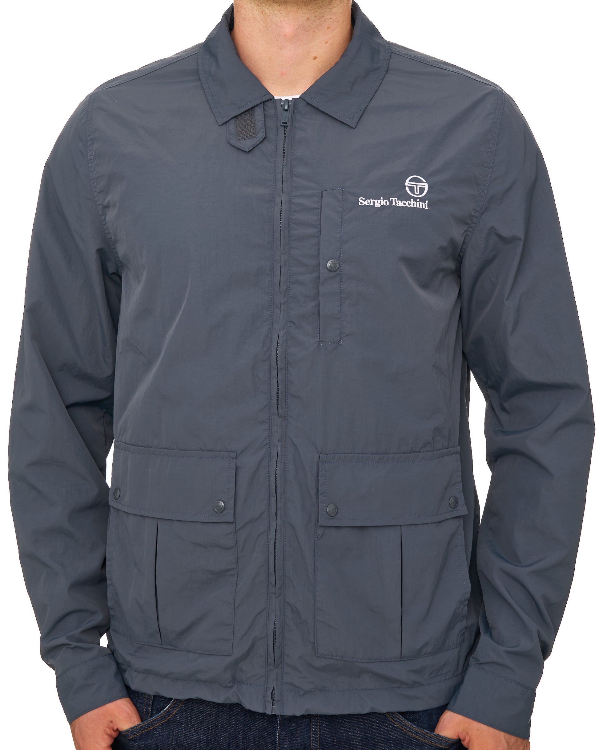 Sergio Tacchini Notte Nylon Jacket Dark Grey