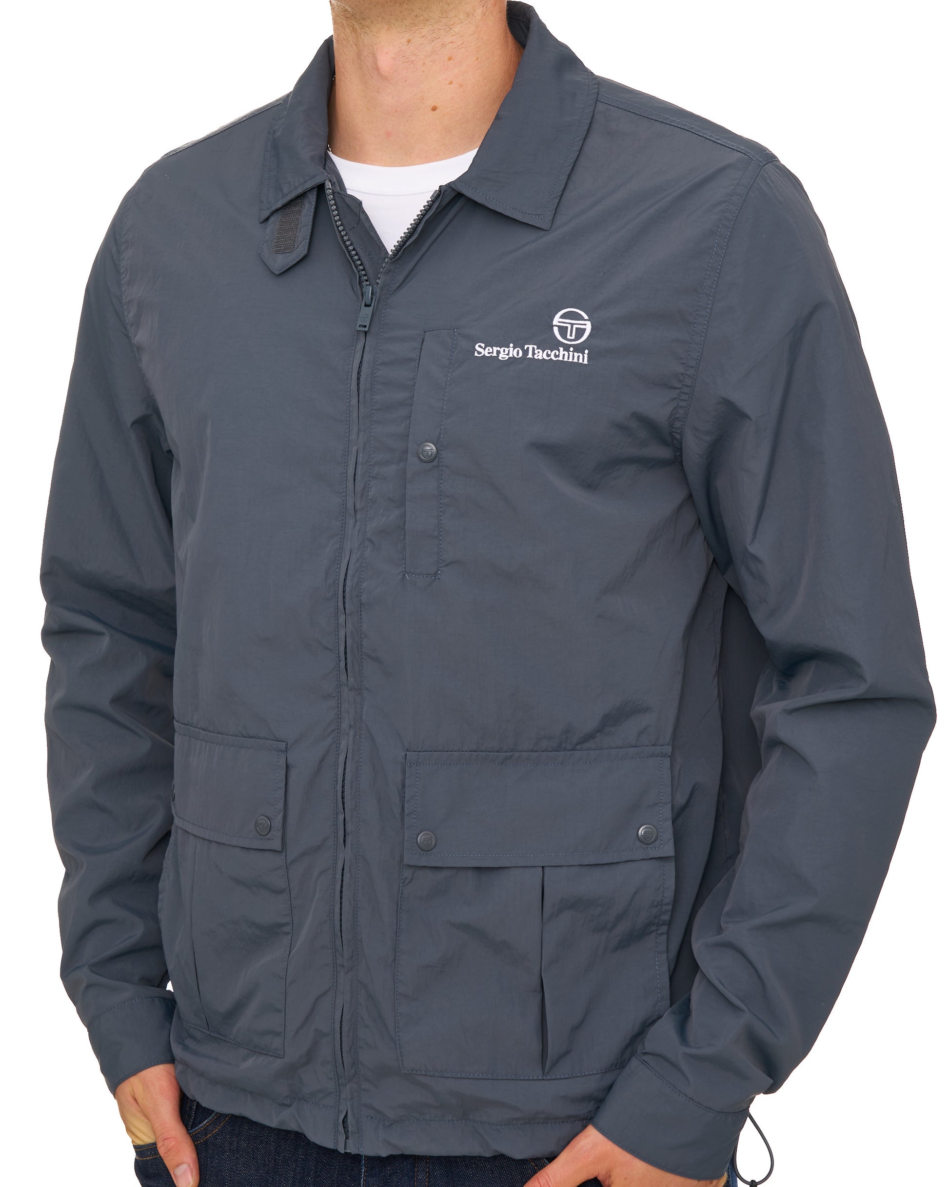 Sergio Tacchini Notte Nylon Jacket Dark Grey