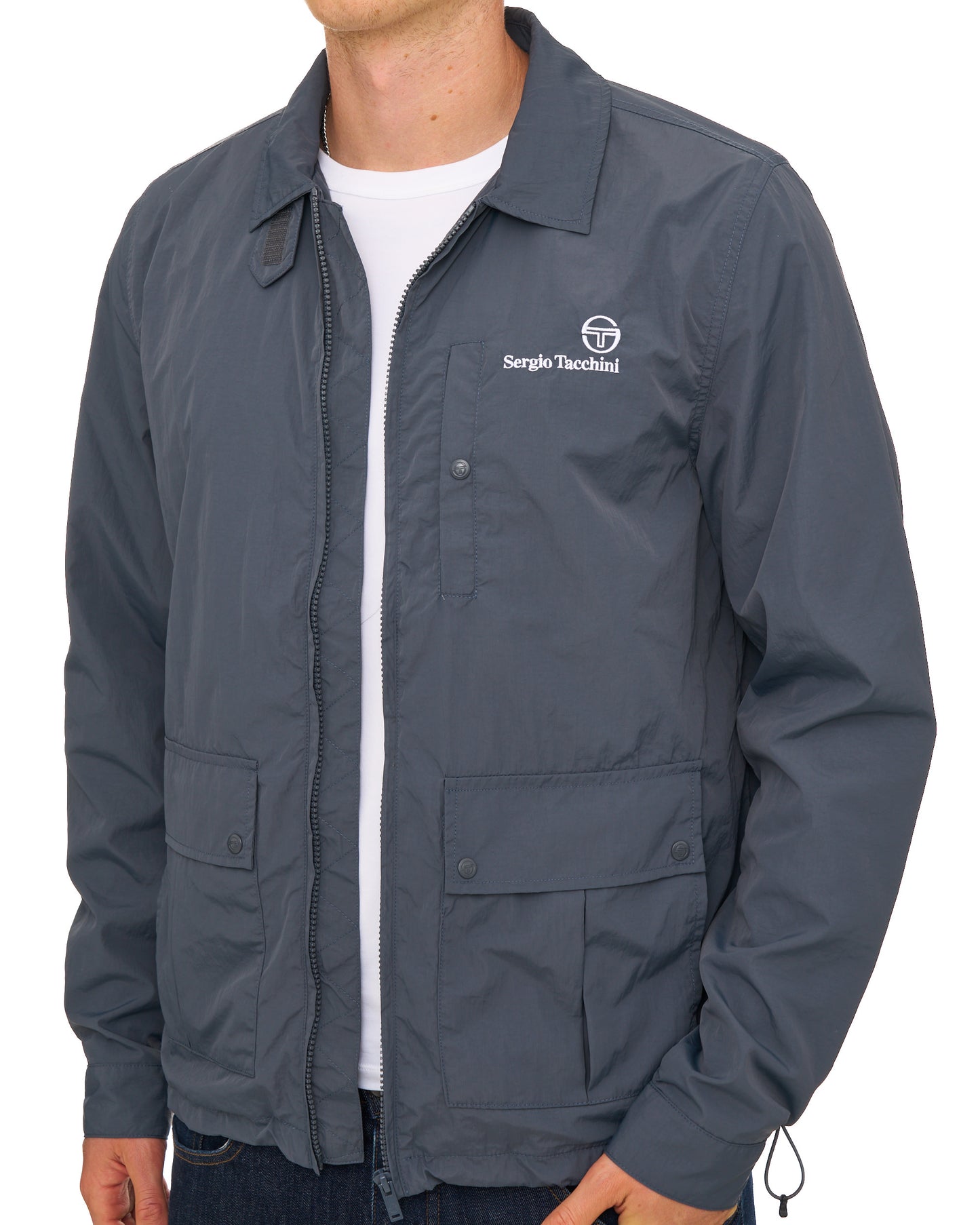 Sergio Tacchini Notte Nylon Jacket Dark Grey