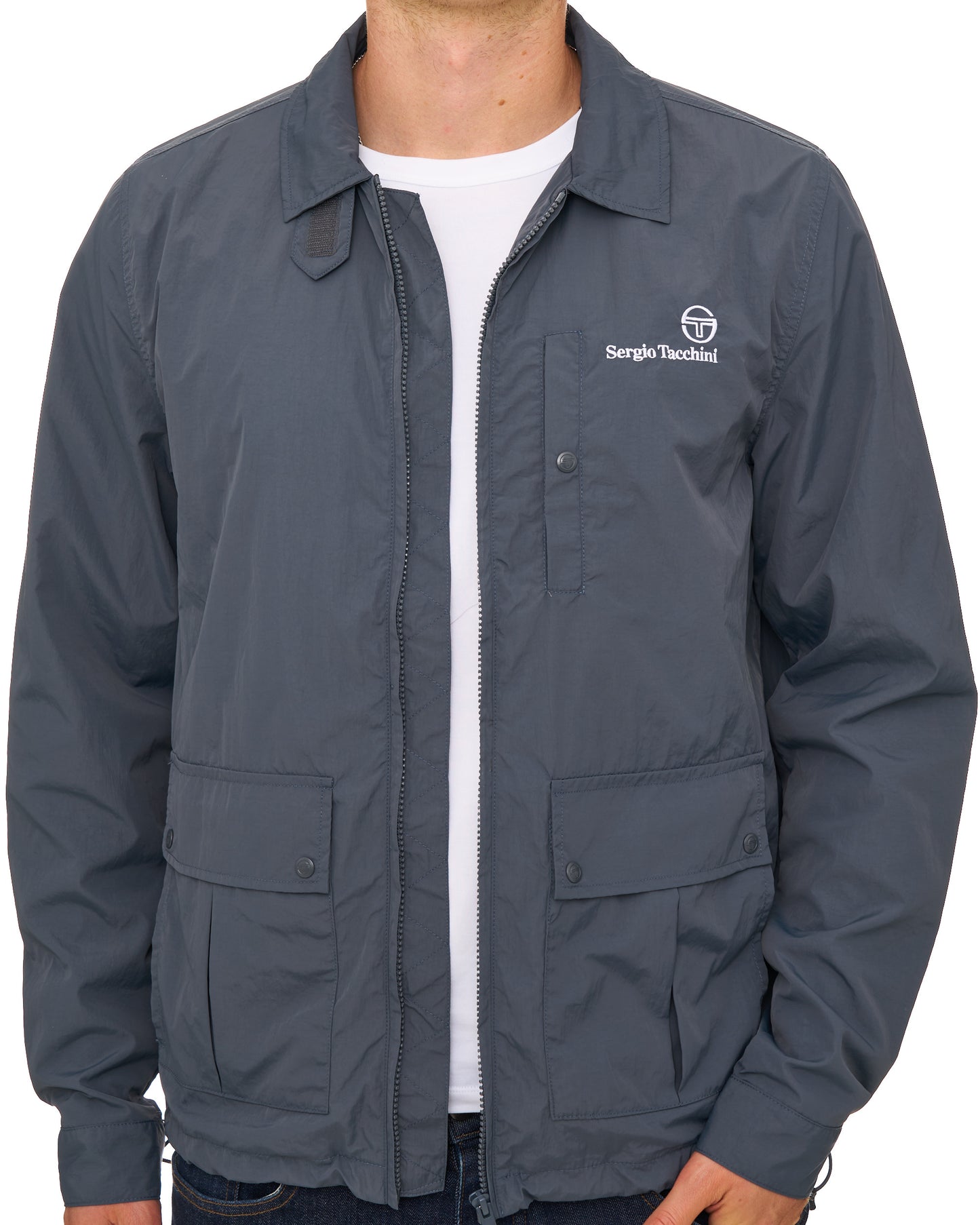 Sergio Tacchini Notte Nylon Jacket Dark Grey