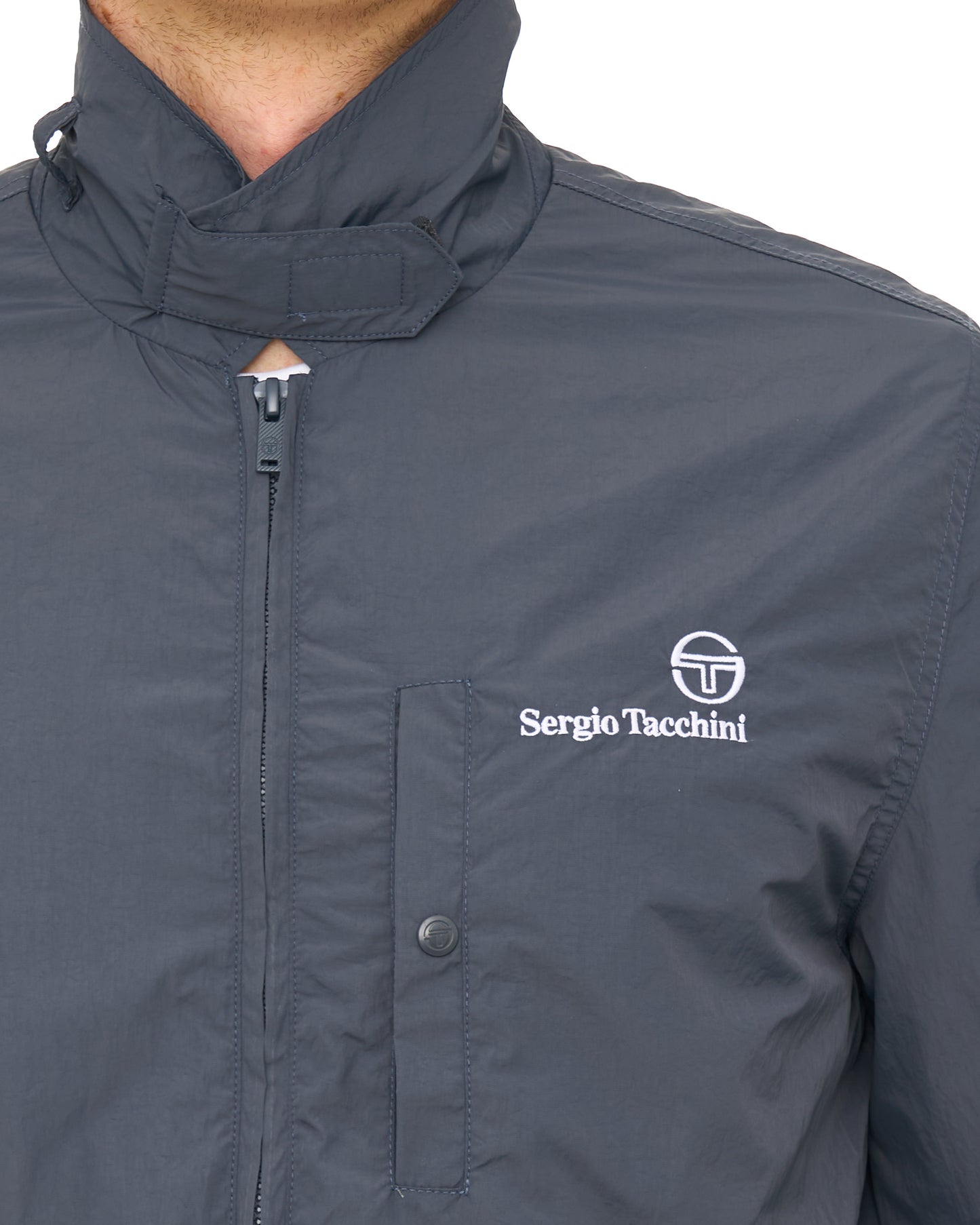 Sergio Tacchini Notte Nylon Jacket Dark Grey