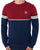 Sergio Tacchini Orion Knit Jumper Merlot/Navy Blue