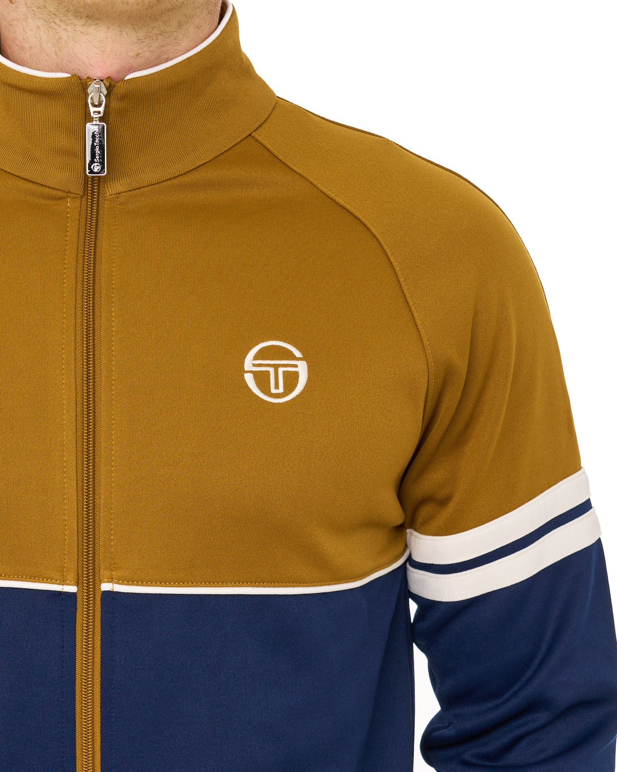 Sergio Tacchini Orion Track Top Golden Brown/Navy
