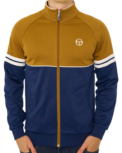 Sergio Tacchini Orion Track Top Golden Brown/Navy