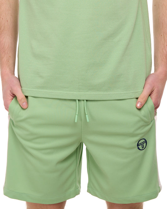 Sergio Tacchini Striped Casual Shorts Green/Gardenia