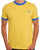 Sergio Tacchini Pro Ringer T Shirt Yellow/Blue