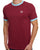 Sergio Tacchini Pro Ringer T Shirt Claret/Sky Blue