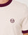 Sergio Tacchini Pro Ringer T Shirt Gardenia/Burgundy