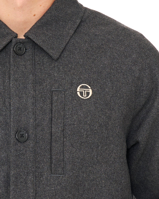 Sergio Tacchini Sergio Tacchini Rico Melton Jacket Charcoal Marl
