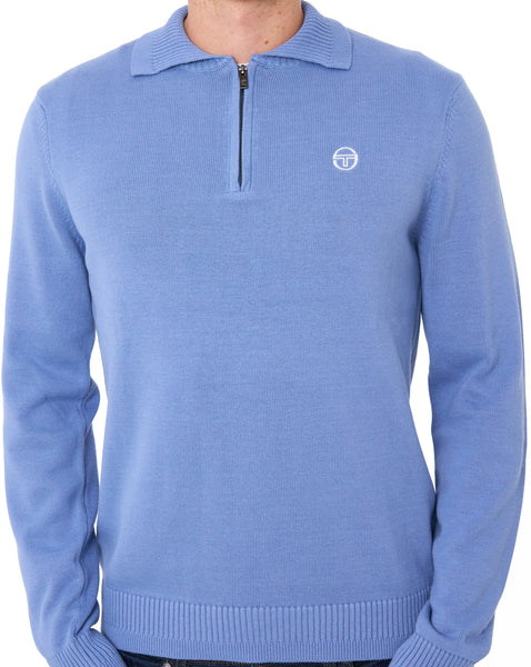 Sergio Tacchini Roberto LS Knitted Polo Country Blue